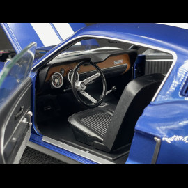 Ford Mustang GT Fastback 1968 Blue with White Stripes 1/12 KK Scale KKDC120224