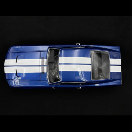 Ford Mustang GT Fastback 1968 Blue with White Stripes 1/12 KK Scale KKDC120224