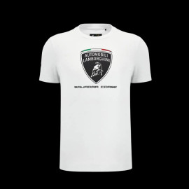 Lamborghini T-Shirt Squadra Corse SC63 Weiß Herren – Motorsport