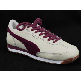 Porsche Shoes 911 Easy Rider Puma Beige / Burgundy 308868-01 - unisex