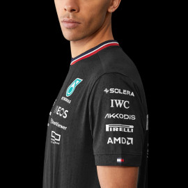 Günstige Mercedes T-Shirt AMG Petronas Tommy Hilfiger Schwarz – 701227950