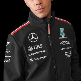 Günstige Mercedes Jacke AMG Petronas Tommy Hilfiger Schwarz – 701227955-001