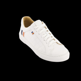 Gulf Lederschuh Weiß Orange Blau – GU252FMW01-000