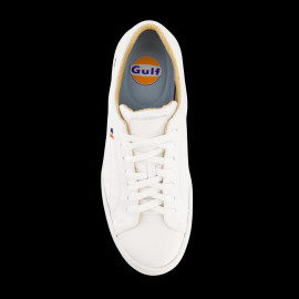 Gulf Lederschuh Weiß Orange Blau – GU252FMW01-000