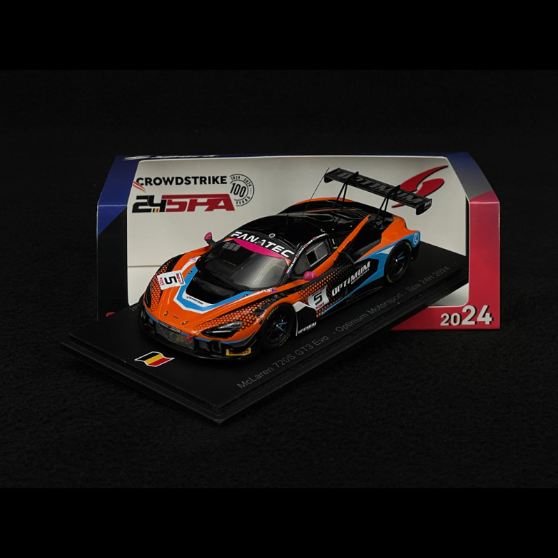 ミニカー　1/43 McLaren 720S GT3 EVO #5 Optimum Motorsport Winner Gold Cup 24H Spa 2023 S. de Haan - T. Gamble - C. Fagg - D. Macdonald [SB706] 1/43 Spark McLaren 720S GT3 EVO No.5 Optimum Motorsport