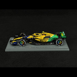 Lando Norris McLaren MCL38 n°4 4th Monaco GP 2024 1/43 Spark S9538