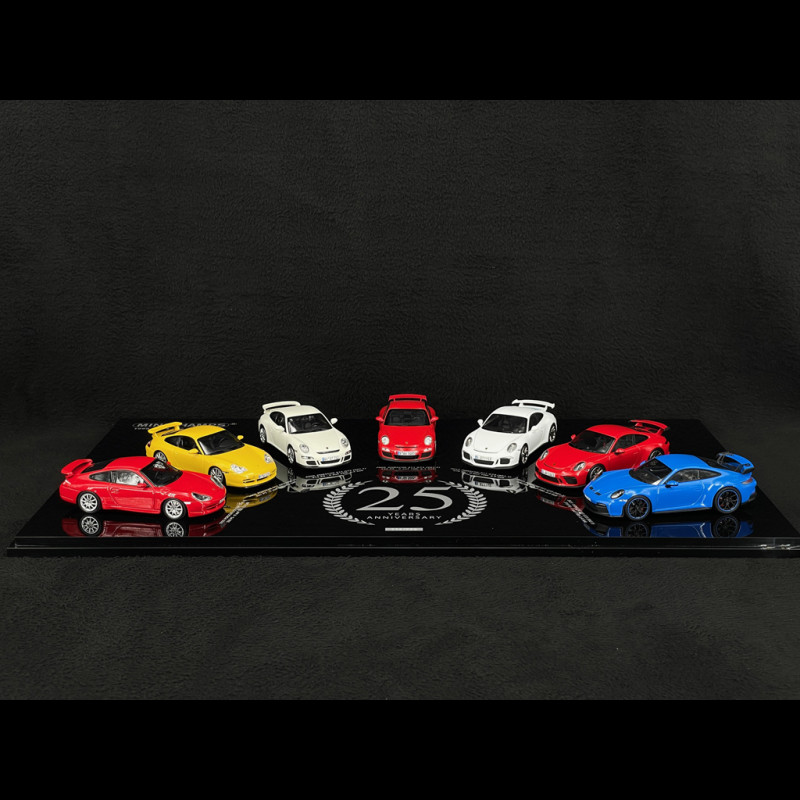 Porsche 911 GT3 25 Jahre Set 1999–2024 1/43 Minichamps 412067025