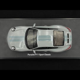 Porsche 911 Sport Classic Type 997 2009 Sport Grey Metallic 1/18 GT Spirit MAP02170024