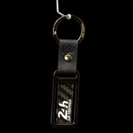 24h Le Mans Schlüsselanhänger Carbon Schwarz Chromring KIU_005