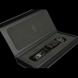 24h Le Mans Keyring Carbon Track Outline Black Chrome KIU_007