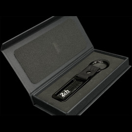 24h Le Mans Schlüsselanhänger Carbon Schwarz Chromring KIU_005