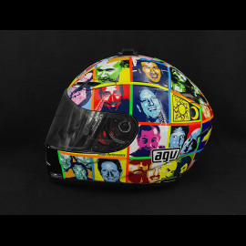 Signiert Valentino Rossi Helm AGV GP-Tech Faces 2008 Replica 1:1 Mehrfarbig 2406/2500