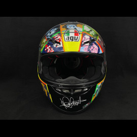 Signiert Valentino Rossi Helm AGV GP-Tech Faces 2008 Replica 1:1 Mehrfarbig 2406/2500