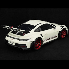 Porsche 911 GT3 RS Type 992 Tribute to Carrera RS White Red Stripes 1/12 GT Spirit GT949