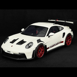 Porsche 911 GT3 RS Type 992 Tribute to Carrera RS White Red Stripes 1/12 GT Spirit GT949