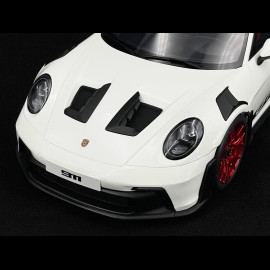 Porsche 911 GT3 RS Type 992 Tribute to Carrera RS White Red Stripes 1/12 GT Spirit GT949