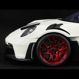Porsche 911 GT3 RS Type 992 Tribute to Carrera RS White Red Stripes 1/12 GT Spirit GT949