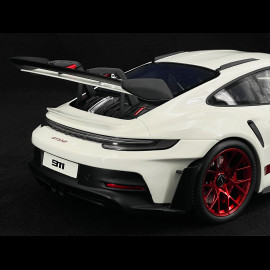 Porsche 911 GT3 RS Type 992 Tribute to Carrera RS White Red Stripes 1/12 GT Spirit GT949