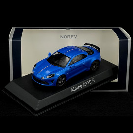 Alpine A110 S Pack Aero French Signature 2023 Alpine Blue 1/43 Norev 517870
