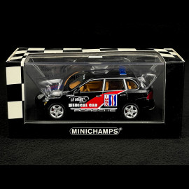 Porsche Cayenne Turbo Medical Car IMSA ALMS Le Mans Series 2003 Black 1/43 Minichamps 400061082