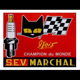 SEV Marchal Metal Sign Champion du Monde – Vintage Racing Style