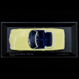 Mercedes-Benz 350 SL Cabriolet 1971 Hellgelb 1/43 Minichamps 430033436