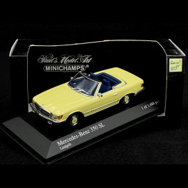 Mercedes-Benz 350 SL Cabriolet 1971 Hellgelb 1/43 Minichamps 430033436