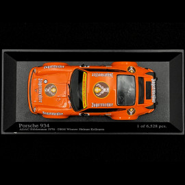 Helmut Kelleners Porsche 934 Sieger DRM Nürburgring 1976 Orange 1/43 Minichamps 400766412