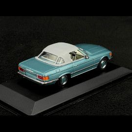 Mercedes-Benz 350 SL Cabriolet Softtop 1971 Türkisgrün 1/43 Minichamps 430033441
