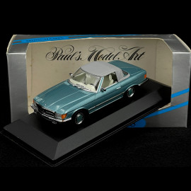 Mercedes-Benz 350 SL Cabriolet Softtop 1971 Türkisgrün 1/43 Minichamps 430033441