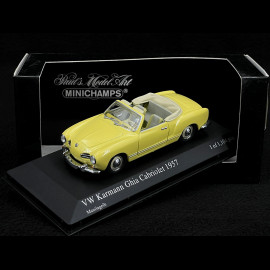 Volkswagen Karmann Ghia Cabriolet 1957 Gelb 1/43 Minichamps 430051042