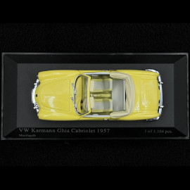 Volkswagen Karmann Ghia Cabriolet 1957 Gelb 1/43 Minichamps 430051042