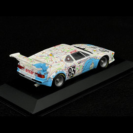 BMW M1 n° 83 24h Le Mans 1980 Carte de France 1/43 Minichamps 430802583