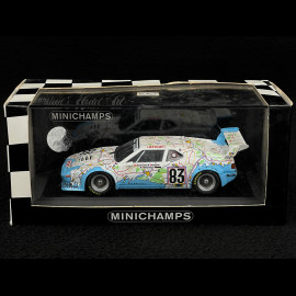 BMW M1 n° 83 24h Le Mans 1980 Carte de France 1/43 Minichamps 430802583