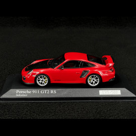Porsche 911 typ 997 GT2 RS indischrot / kohlenstoff 1/43 Minichamps 400069408