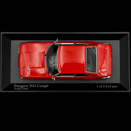 Peugeot 504 Coupe 1974 China Rot 1/43 Minichamps 400112121