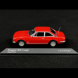 Peugeot 504 Coupe 1974 China Rot 1/43 Minichamps 400112121