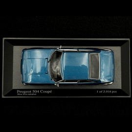Peugeot 504 Coupe 1974 Irisblau Metallic 1/43 Minichamps 400112124
