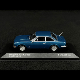 Peugeot 504 Coupe 1974 Irisblau Metallic 1/43 Minichamps 400112124