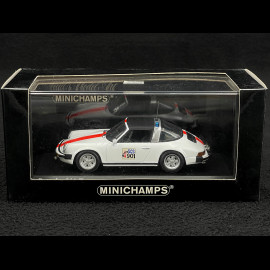 Porsche 911 Targa 1977 Police White 1/43 Minichamps 400061290