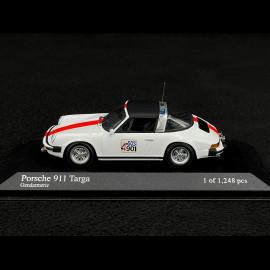 Porsche 911 Targa 1977 Police White 1/43 Minichamps 400061290
