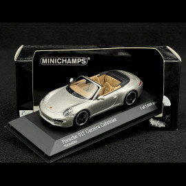 Porsche 911 type 991 Carrera S Cabriolet 2012 silber 1/43 Minichamps 410060231