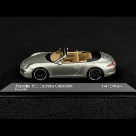 Porsche 911 type 991 Carrera S Cabriolet 2012 silber 1/43 Minichamps 410060231