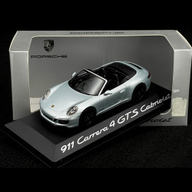 Porsche 911Cabriolet Carrera 4 GTS type 991 Mk II rhodium silbergrau 1/43 Herpa WAP0201040H