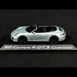 Porsche 911 Cabriolet Carrera 4 GTS type 991 Mk II 2017 rhodium grey 1/43 Herpa WAP0201040H