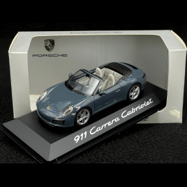 Porsche 911 type 991 Carrera Cabriolet 2015 Mk 2 graphite blue 1/43 Herpa WAP0201140G