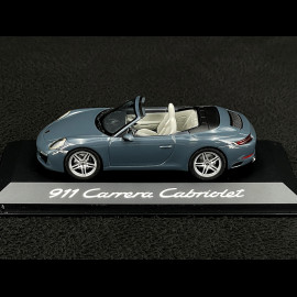 Porsche 911 type 991 Carrera Cabriolet 2015 Mk 2 graphite blue 1/43 Herpa WAP0201140G