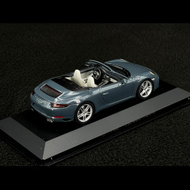 Porsche 911 type 991 Carrera Cabriolet 2015 Mk 2 graphite blue 1/43 Herpa WAP0201140G