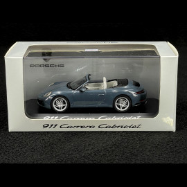 Porsche 911 type 991 Carrera Cabriolet 2015 Mk 2 graphitblau 1/43 Herpa WAP0201140G