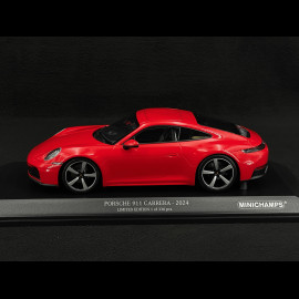 Porsche 911 Carrera Coupe Type 992.2 2024 Indian Red 1/18 Minichamps 155064020